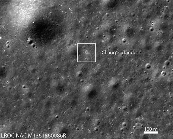 捕捉 美国NASA“捕捉”到月球上的嫦娥五号