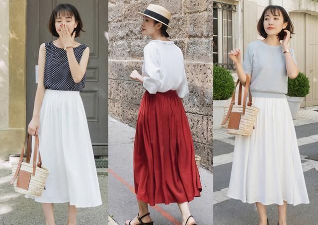 针织衫 这个初秋少不了裙子的穿搭!今年流行这样穿,时髦优雅还很清爽