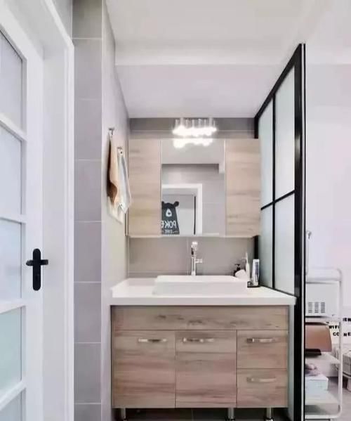 洗手台|房子再小,洗手台也得设隔断,看完真想重装了