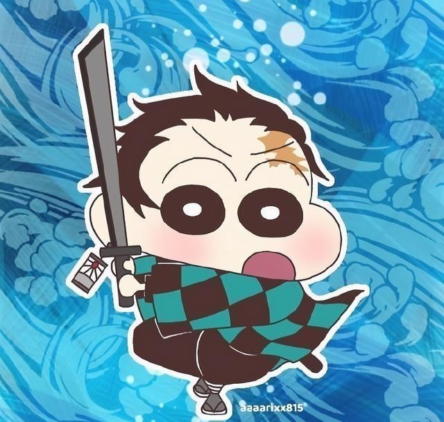 小新|蠟筆小新版《鬼滅之刃》，還我蝴蝶和禰豆子，我現在滿腦子哎嘿嘿