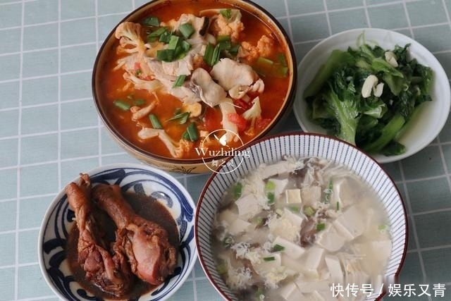 晒晒小姑子做的午餐,5人4道菜,实惠营养,花销不到40元