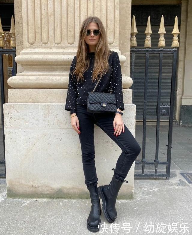 3种牛仔裤穿法，不露脚踝也显腿瘦，保暖时尚都有了