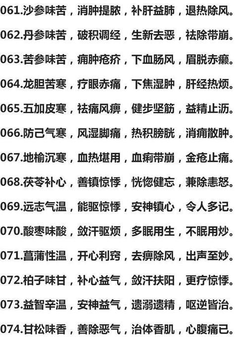 功效|300种中药药性口诀、功效一览表,值得学习,建议收藏加分享