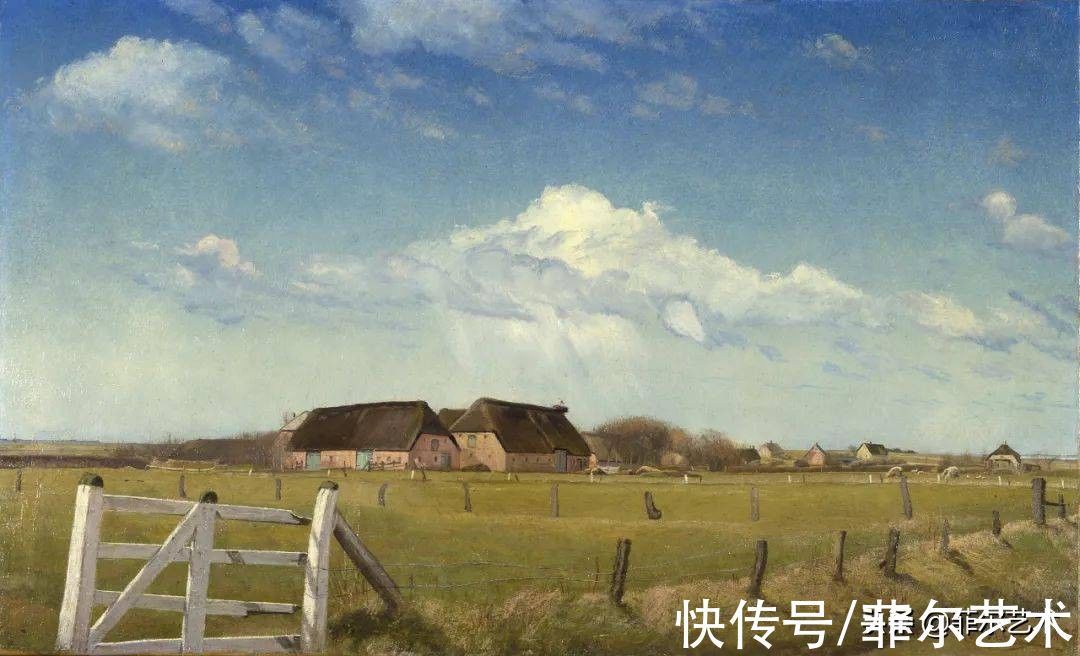 罗斯基勒·峡湾的夏日&丹麦不止有艺术大师哈默修依,画家LA Ring开创了象征主义的绘画