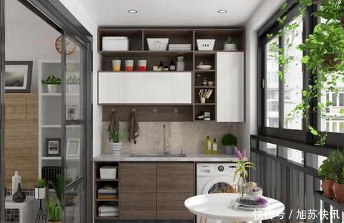 木工|阳台万万不要装吊柜了,头一次见这种设计,老木工都夸实用漂亮