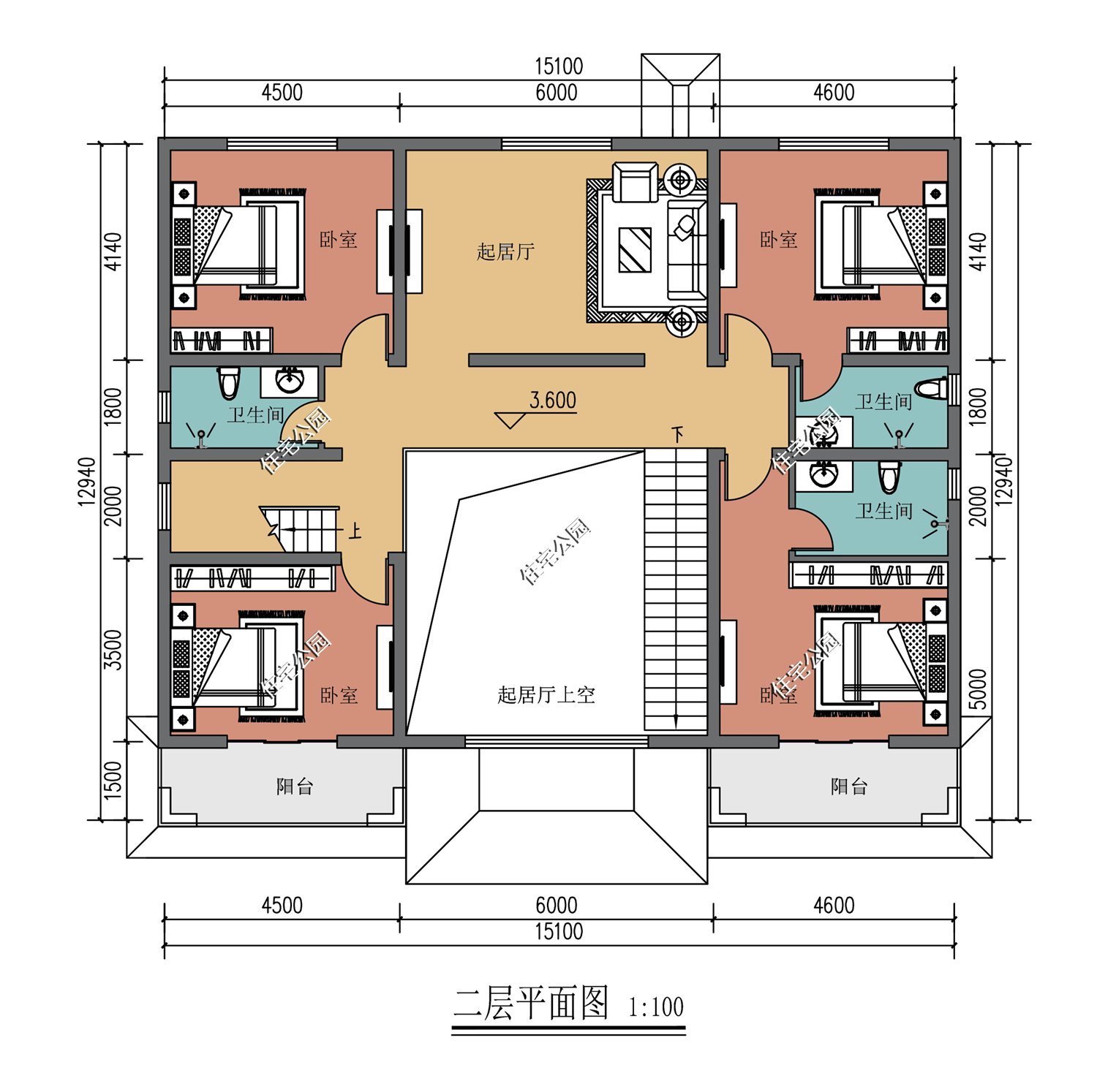 储藏室|10套二层农村别墅图纸，第3套第4套建的人最多，最后一套造价20万