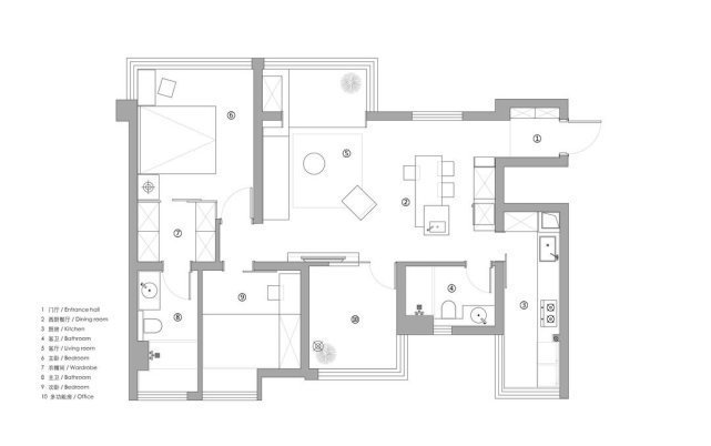 米色系|105平现代三居室,色调明亮但不耀眼,整体简洁但又特别