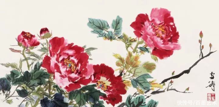 小写意|唯有牡丹真国色!小写意牡丹画150幅,美醉了
