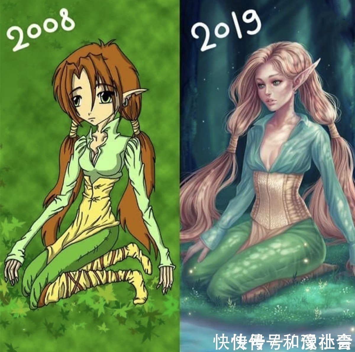 绘画!画师左右手开工,向人展示付出就有收获,网友:我连左手都比不过