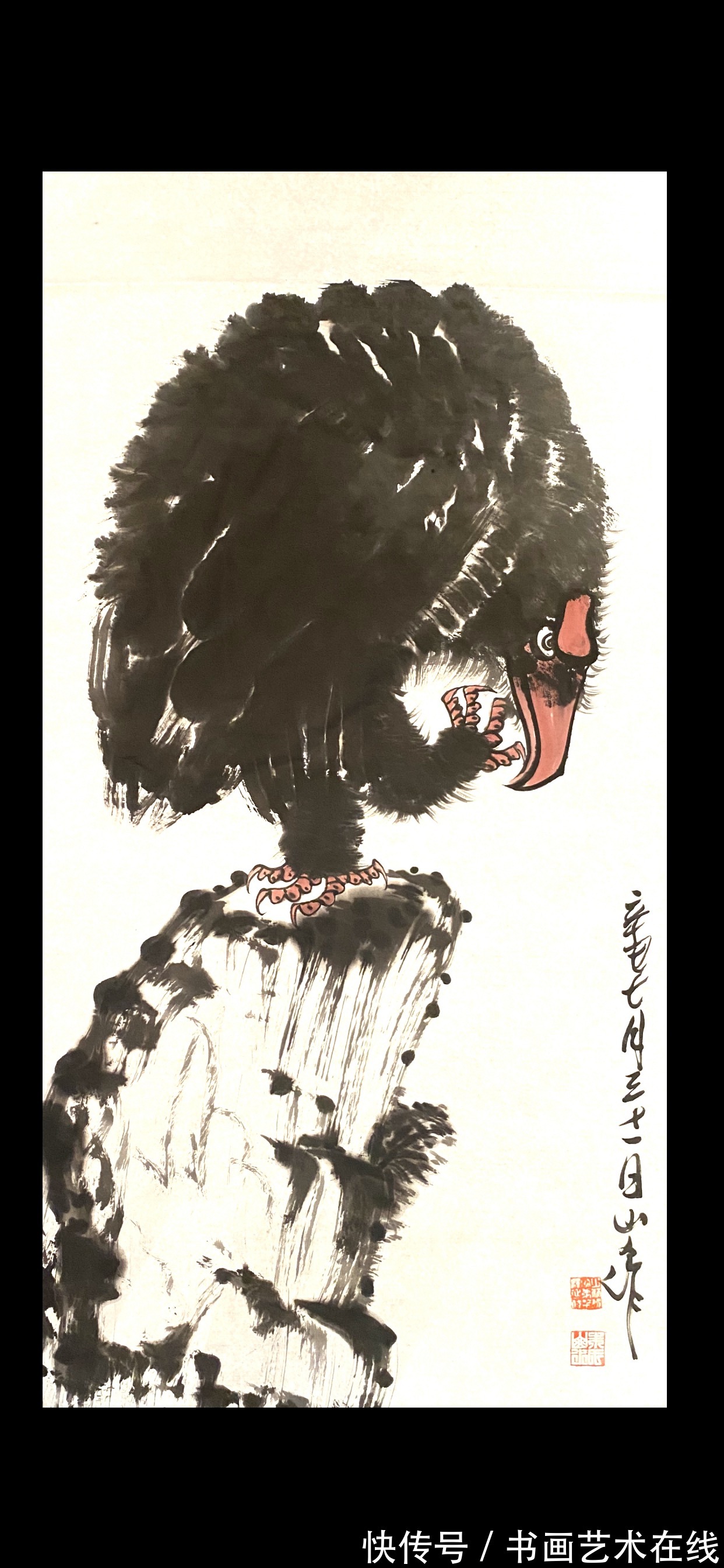 山水画|溪山无尽 笔墨有情——国画家、画鹰大家、指墨画艺术大师朱祖国