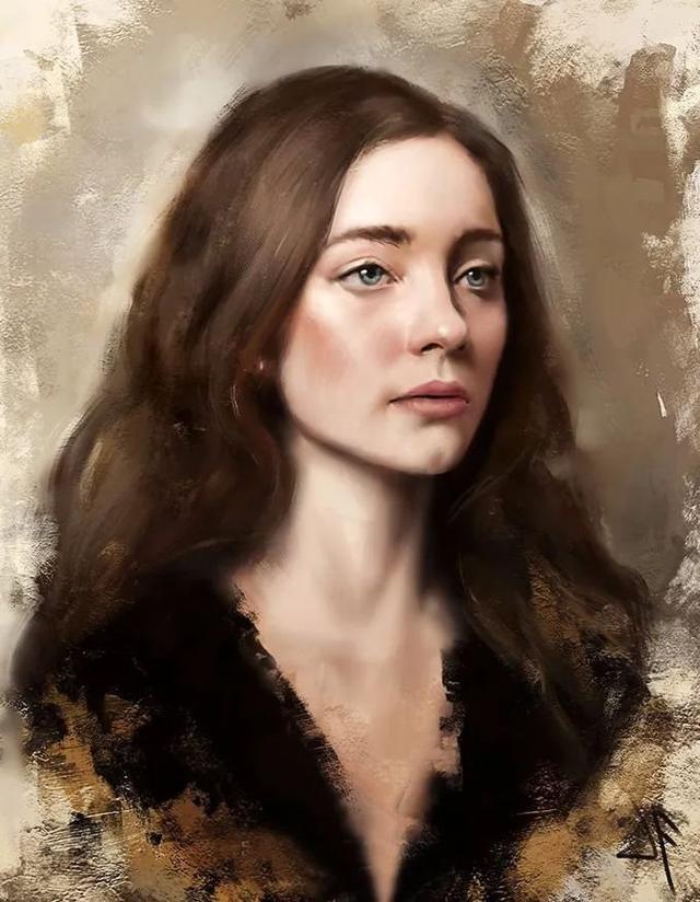 贾斯汀$菲律宾艺术家的绘画作品以女性为主，具有逼真的艺术效果