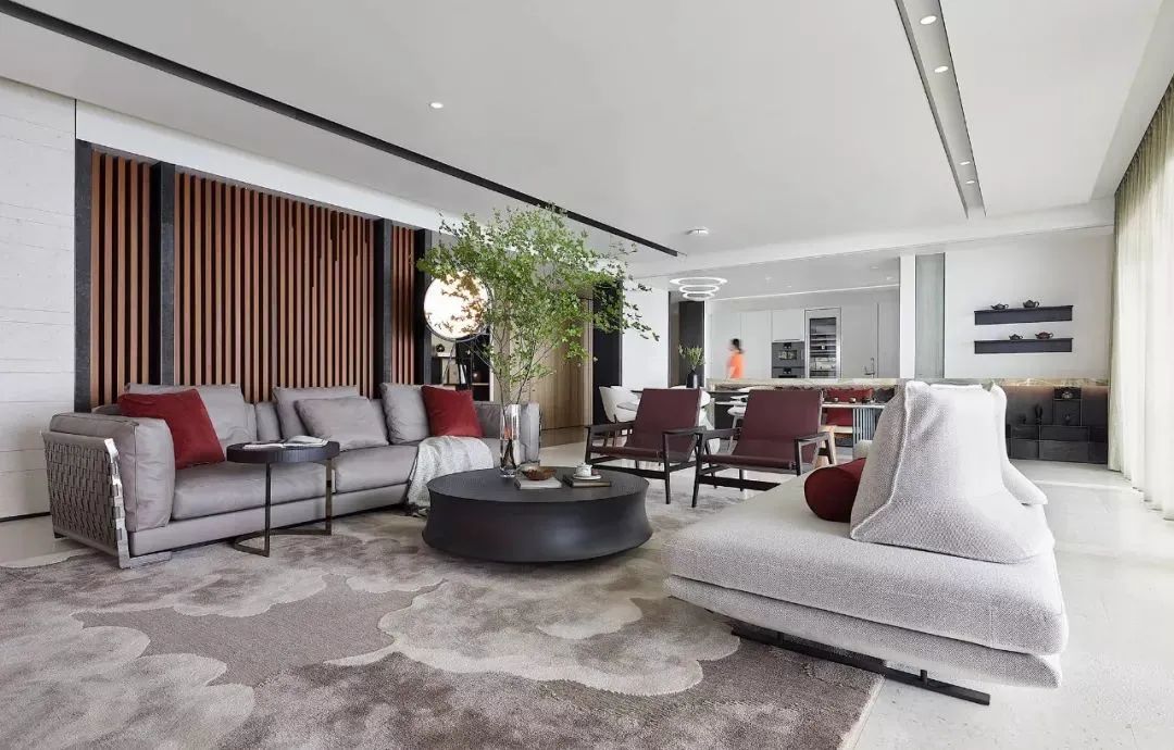 书桌|380㎡现代，返璞归真、朴素从容，这样的设计令人很轻松