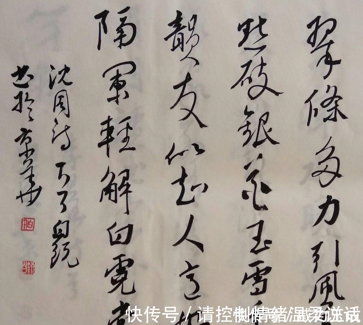 胡抗美|沈鹏是这样夸赞他的女学生的：书法理论和作品俱佳。网友：字不行