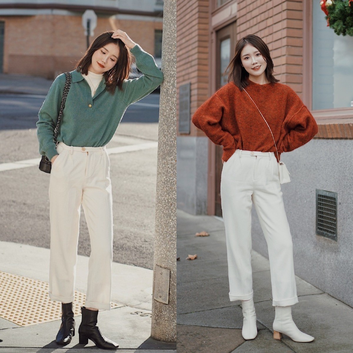 tips|“直筒裤”学会这几个穿搭技巧,显高显腿长