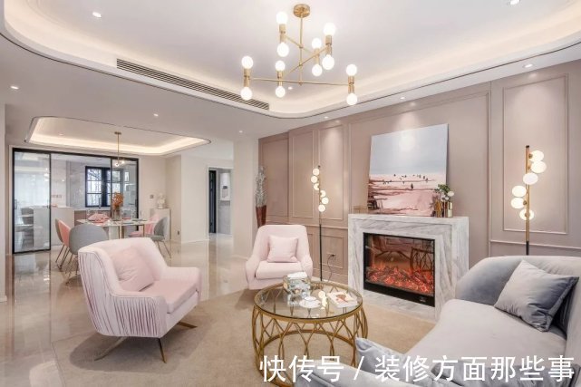 现代简约风|133平三居室一颗粉色“少女心”,打造现代简约风家居