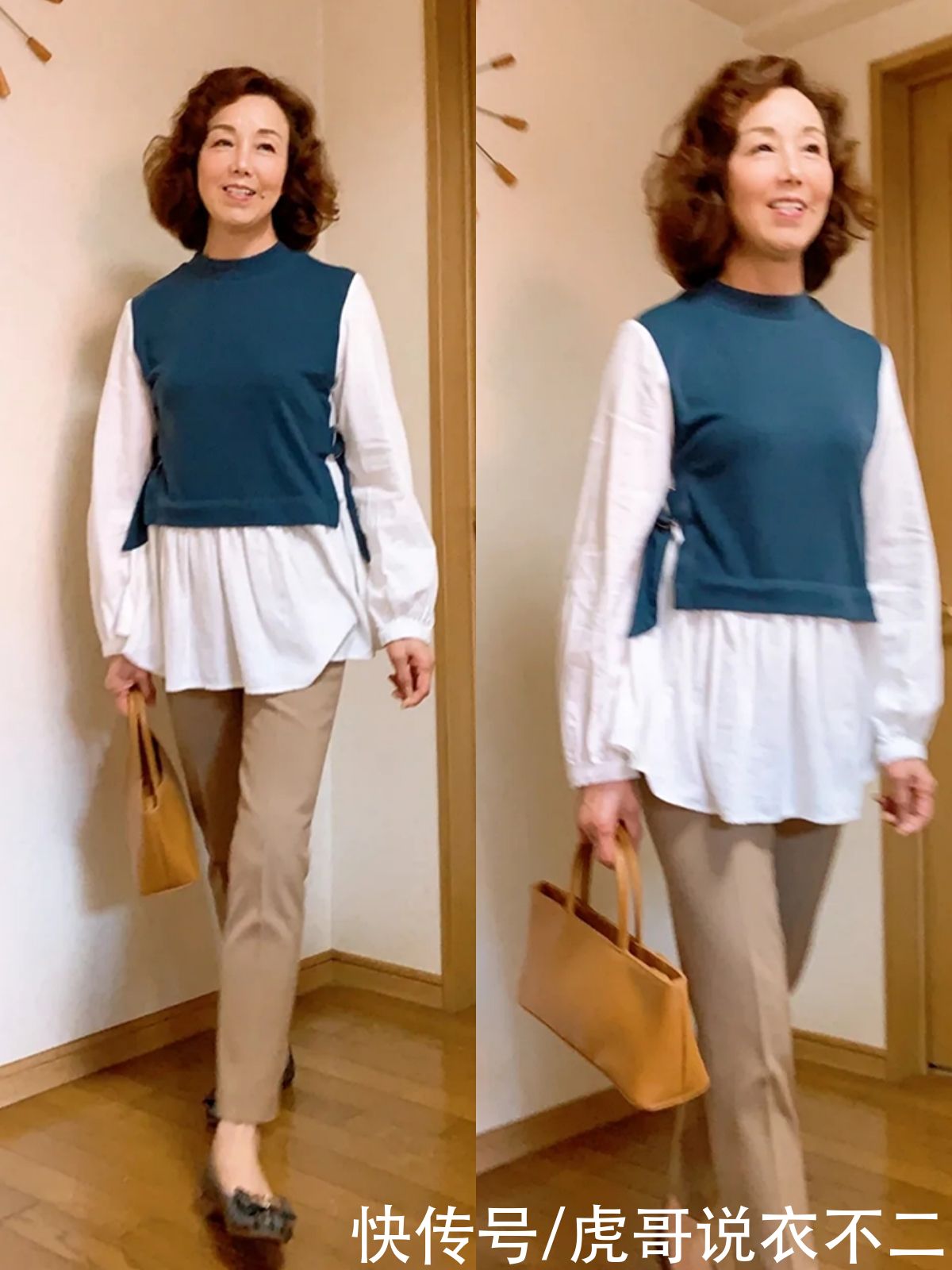 女人|适合50岁普通人的早秋穿搭，简约大方不过时，轻松当个时髦精