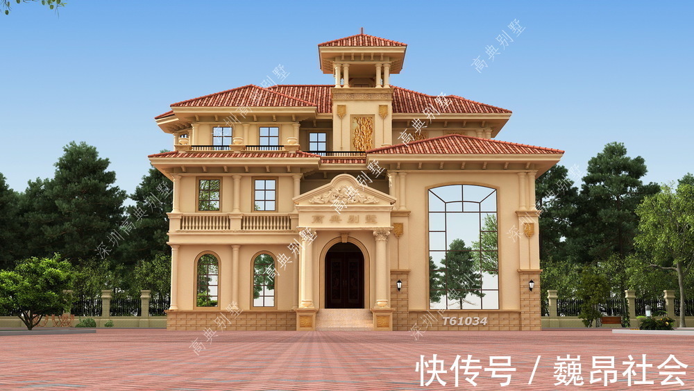 设计图|农村自建房设计图，适合乡村建，外观简洁大方