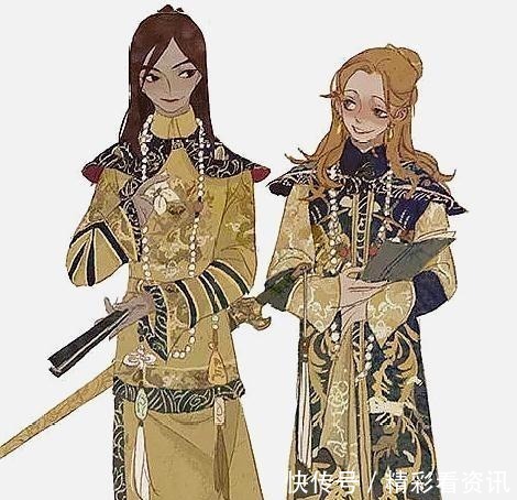 迪士尼公主换上汉服，白雪公主与继母和好，乐佩与爱丽儿成姐妹