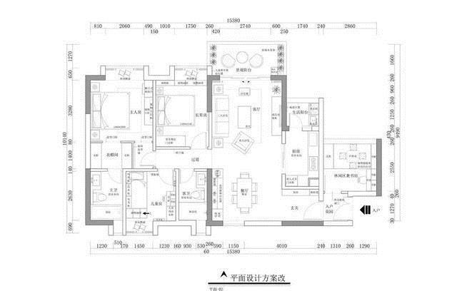 榻榻米|120㎡三室改四室，看起来比140㎡的还要大，经典美式风格太好看了