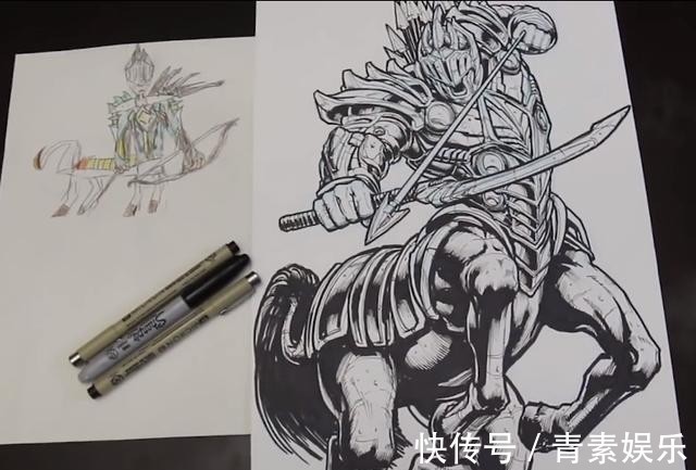希腊神话!老爸修改儿子画作引热议,本以为是略加指点,画完后差点特效化