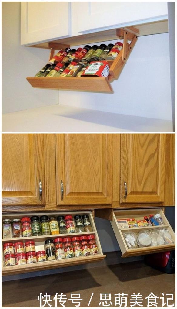 抽屉|他将厨房每一寸用到了极致,吊柜下巴掌大的地,也能腾出6种用法