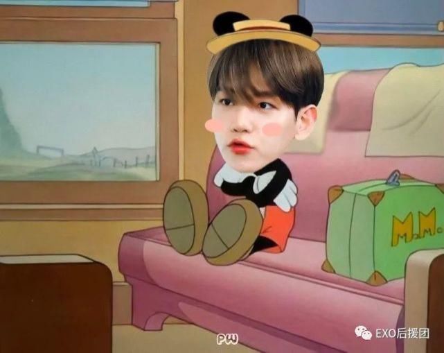 当EXO边伯贤进入漫画……可爱贤贤子来啦！