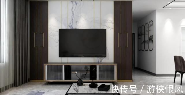 床头柜|70平新中式二居室,客厅有古典美又加以创新