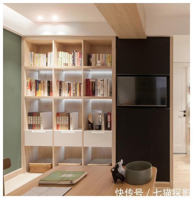 主卧室|50㎡学区房改造,清新自然,灵活通透,小户型也能拥有自在生活!
