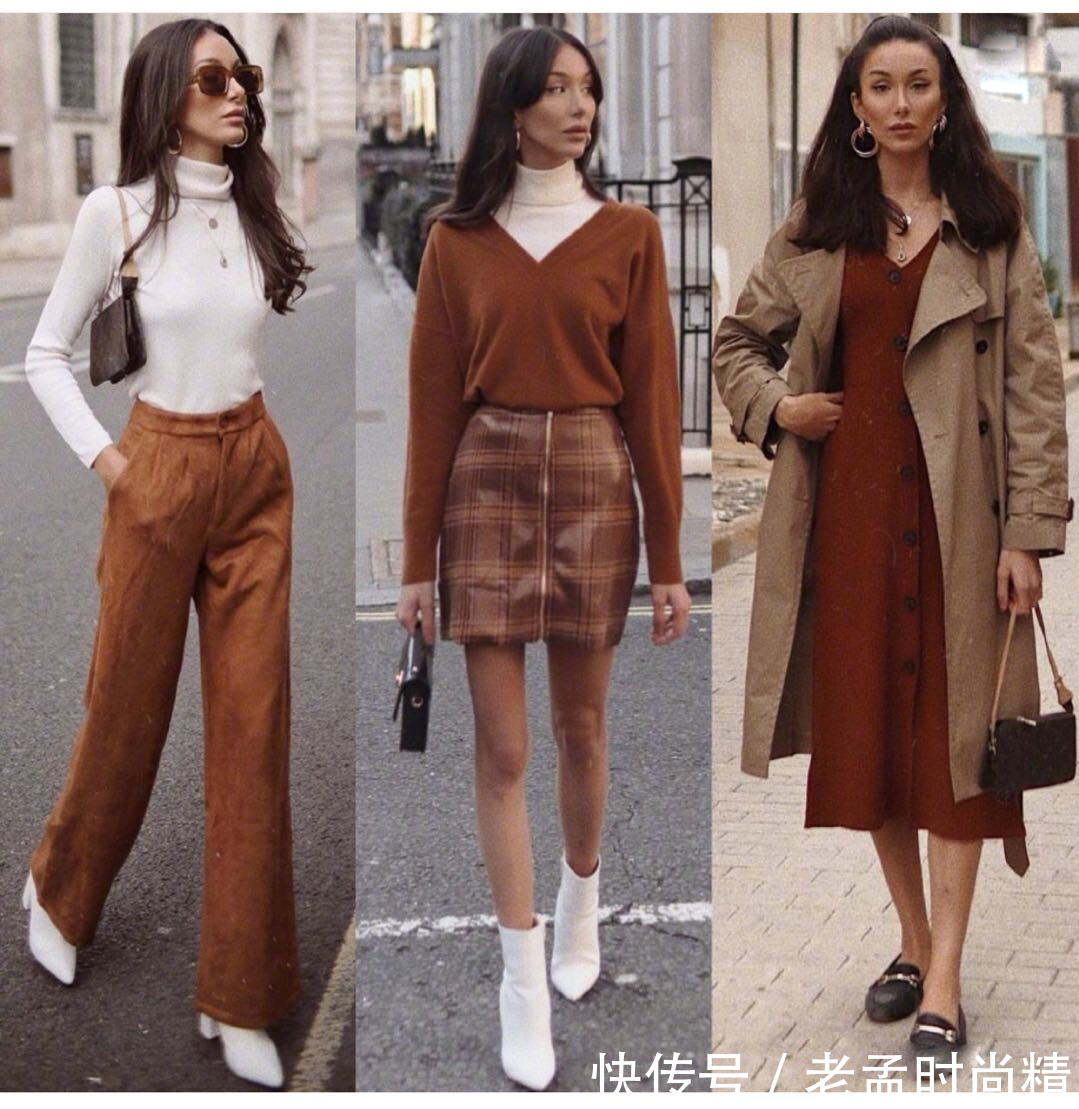 秋冬 换季穿衣太纠结?可盐可甜的秋冬穿搭,颜色搭配很值得借鉴