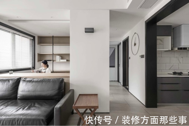 现代风|112平现代风三居室,木质餐椅让整个空间更加舒适