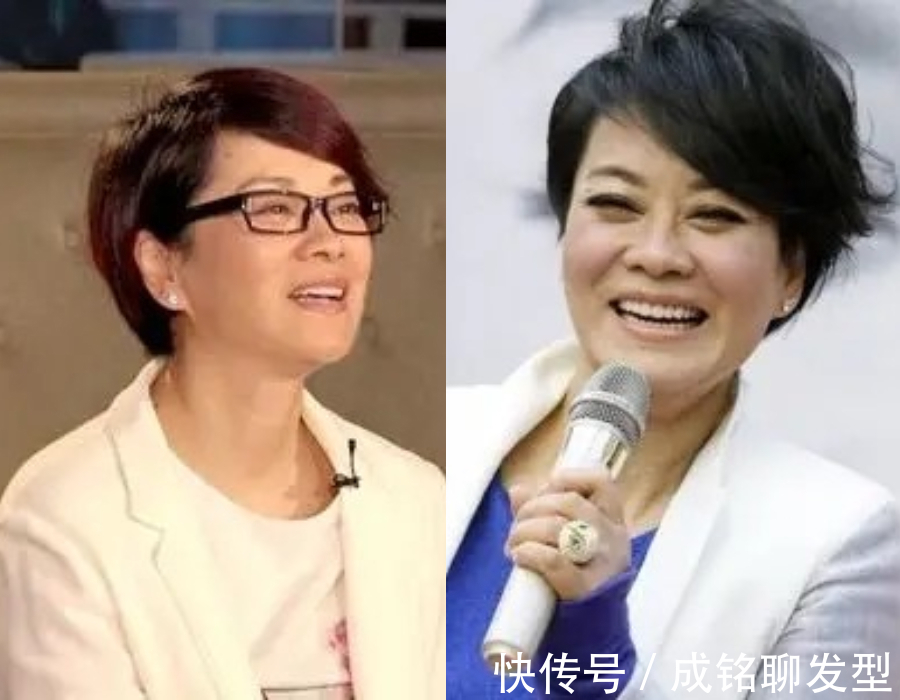 造型 看了58岁毛阿敏的短发发型,终于明白了方脸型,为何适合短发了
