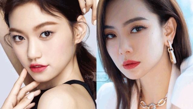 女生|这些韩国女星的“明艳系”妆容,太适合扁平脸女生参考了