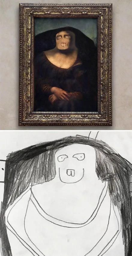 画作|儿子涂鸦画作老爸PS神魔改,引来77万粉丝围观