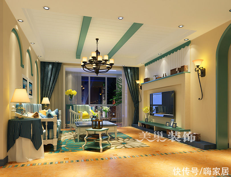 风格|142㎡地中海风格4室2厅，气质出众的舒适美家