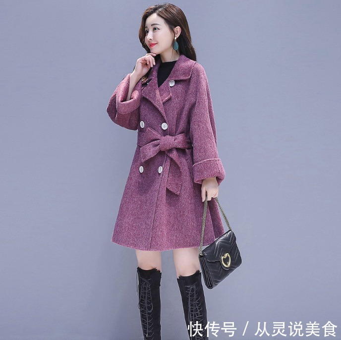 毛呢外套 小个子女人就别跟风穿长大衣,刚上新一种呢外套,上身贼洋气