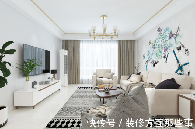 北欧风|120平北欧风三居室制造宽敞，整体清新，简单，典雅