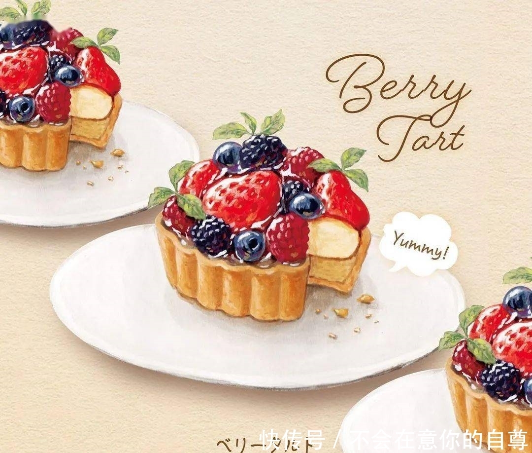 赶紧|好爱这种日系的手绘风格,小姐姐教你画美食,赶紧收藏吧!