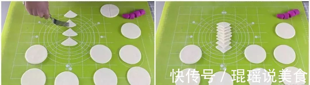 面粉不捏花太可惜了,横竖来一刀,筷子一压,不费时,超简单