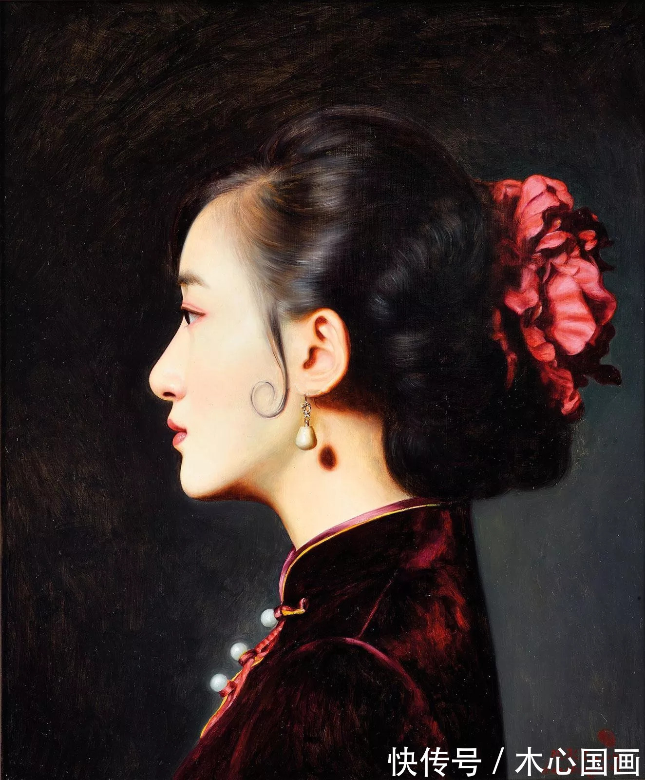 陈逸飞!油画里的旗袍美女:风华流韵