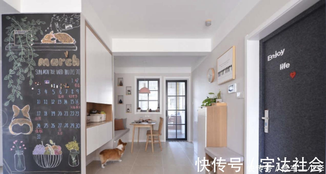 新房|客厅造个“假阳台”,一进门就被迷住了,这套92㎡新房,太温馨