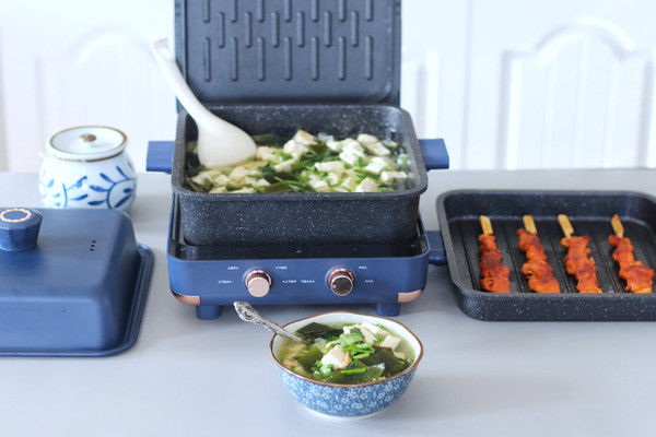 海带虾米豆腐汤vs煎烤骨肉相连