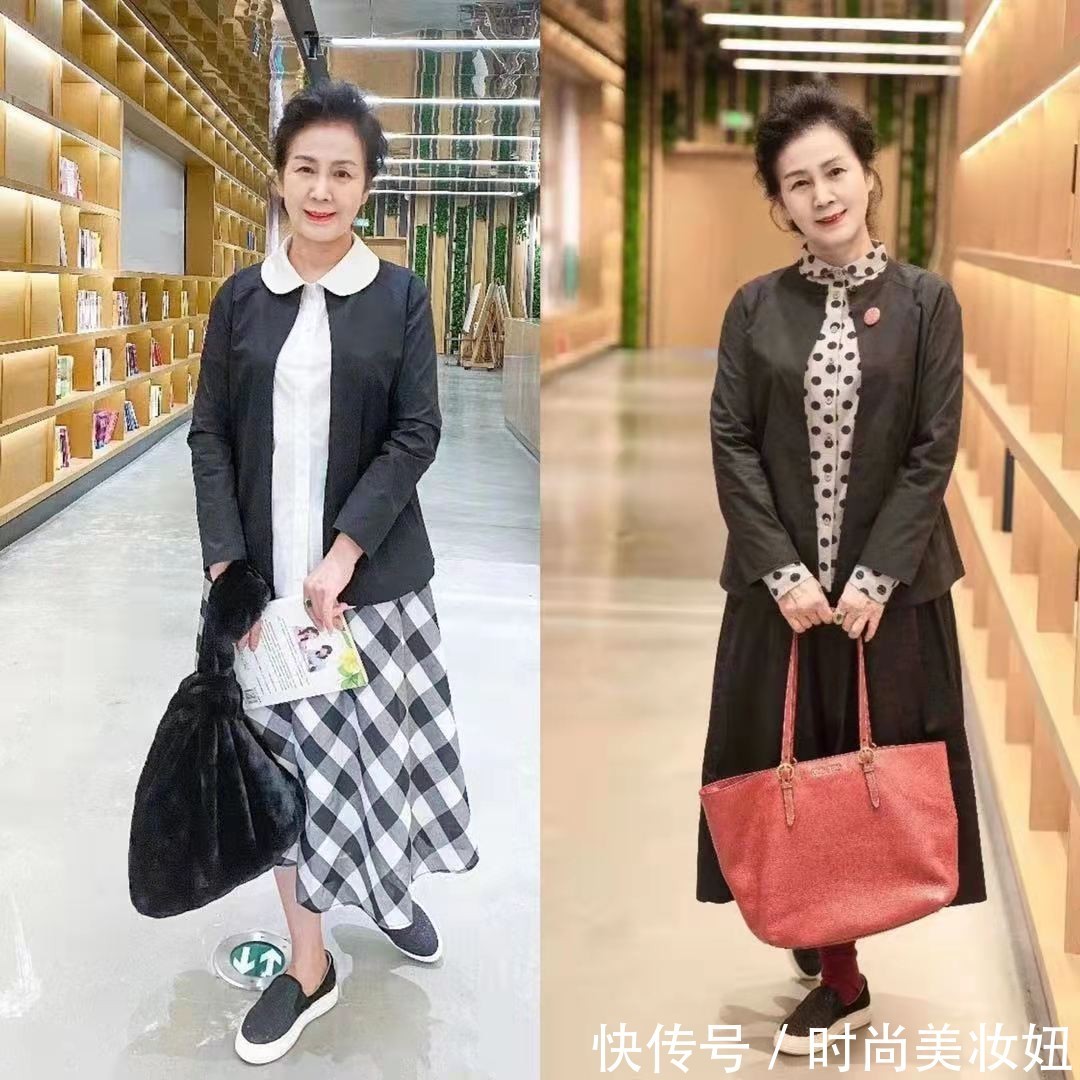 女性|60岁依旧保持少女感,这位奶奶搭配真洋气,照穿减龄10岁不止