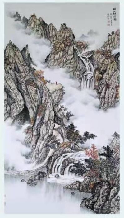 刘雪琴@刘雪琴《国画山水》请赏析