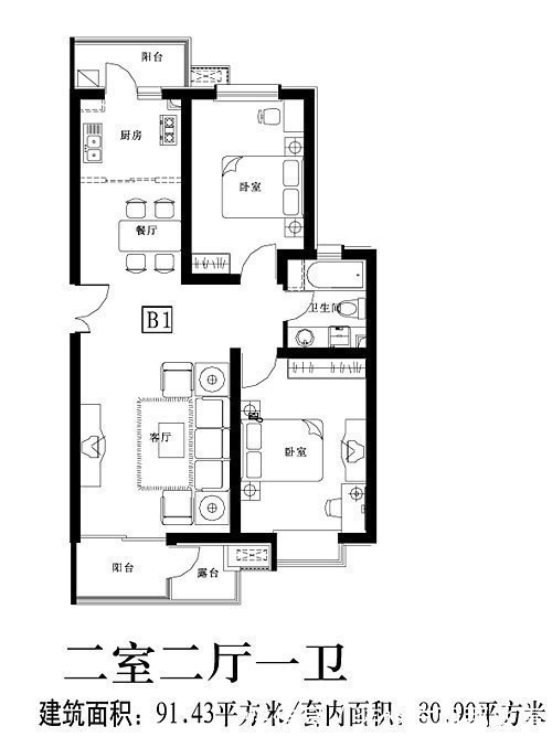 二居室|88平新中式二居室给人一种悠然淡定清新脱俗的感觉