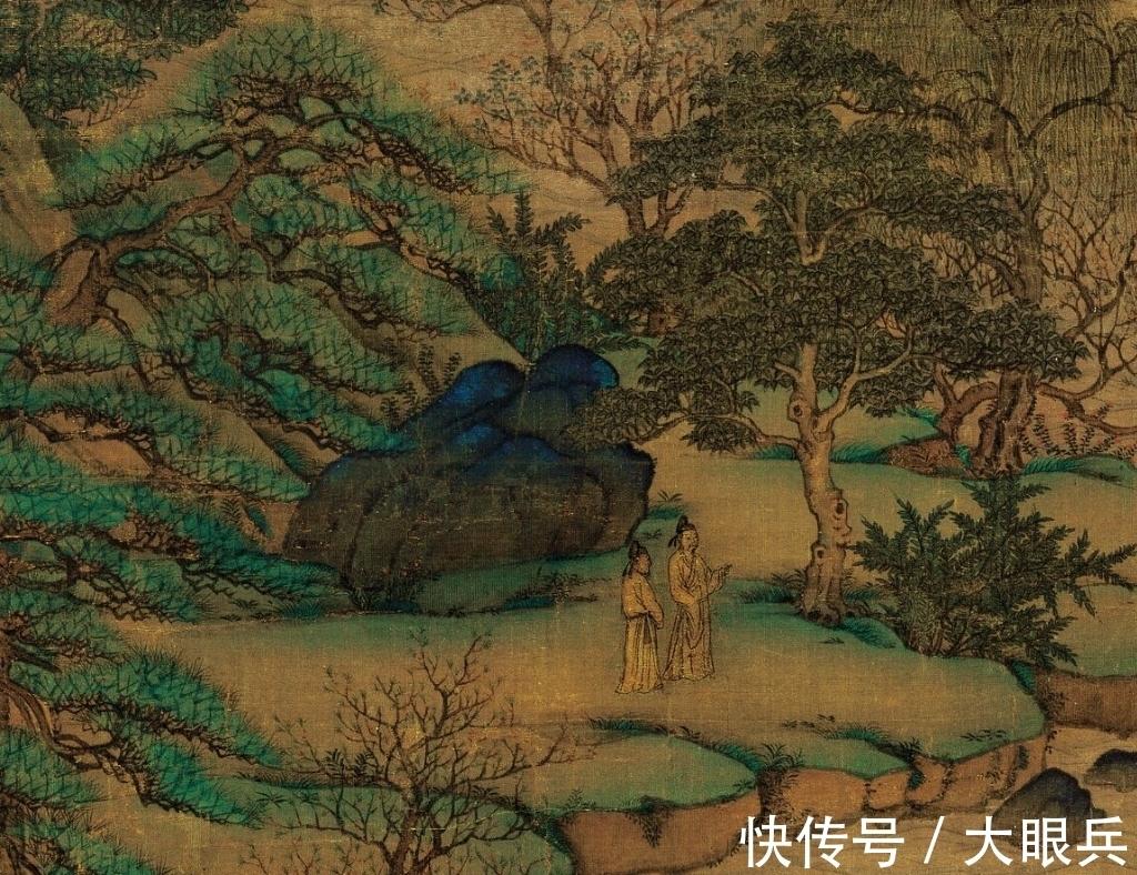 青绿山水@4幅大师绘就的山水画:看祖国大好河山,这江山万里盛景如画