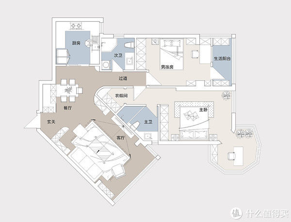 寸土寸金|上海夫妻的美式风新家，全屋温馨感和高级感并存，参观后被治愈了