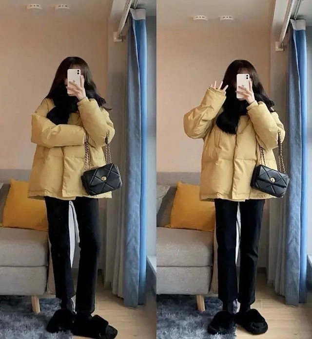 小个子|小个子女生,在冬季穿羽绒服选择多长才合适?