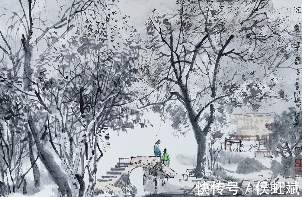 水墨山水画#辛丑写生|邹明水墨山水画