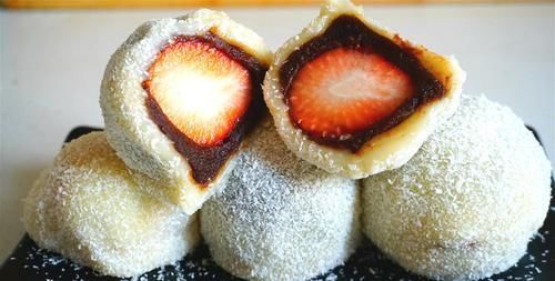 草莓|做糯米糍,别只放糯米粉,多加1样粉料,糯米糍松软不硬口感更香