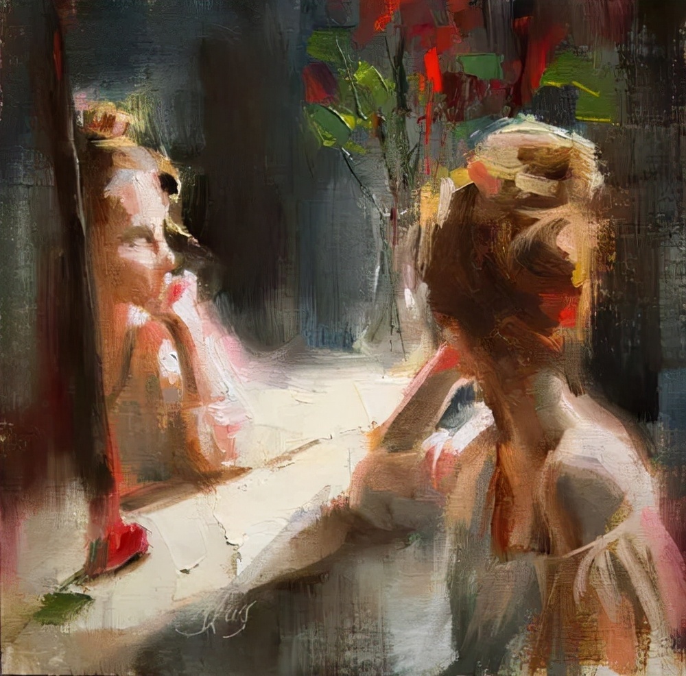 布莱斯@艺术家布莱斯油画里的色彩情感,表现在每一笔的展现